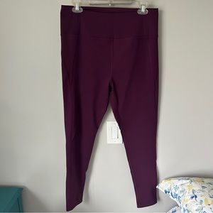Dark purple Girlfriend Collective compressive leggings